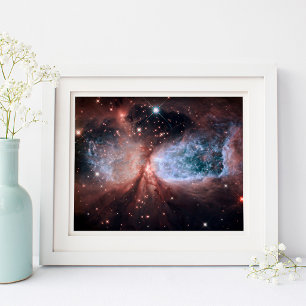 Poster Hubble ange de neige 10x8