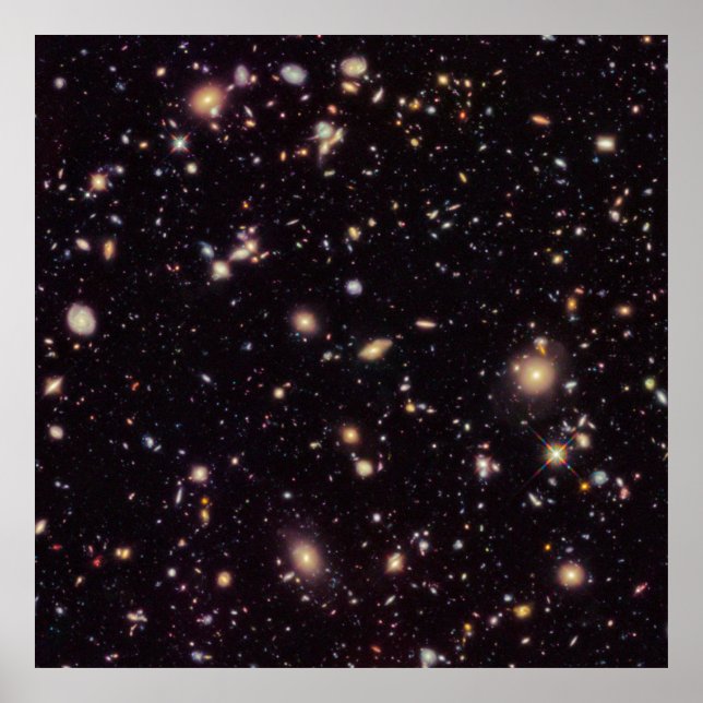 Poster Hubble Ultra Deep Field (HUDF) 2012 [Imprimer] (Devant)