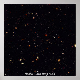 Poster HubbleUltraDeepField, champ ultra profond de