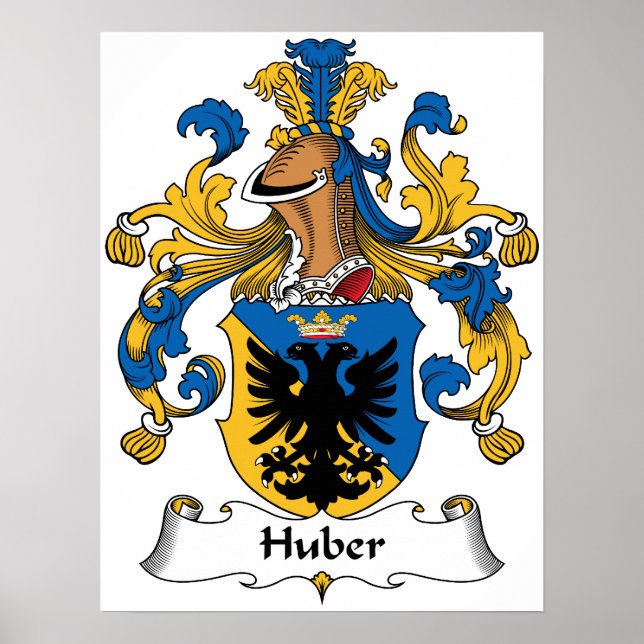 Poster Huber Family Crest (Devant)