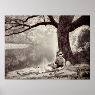 Poster Huckleberry & Tom (Sepia Edition)