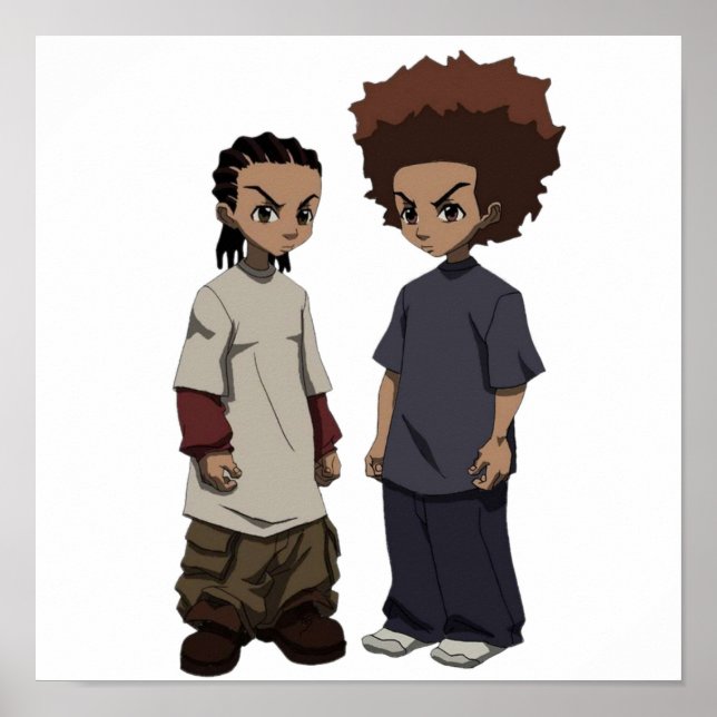 Poster Huey et Riley Freeman RIP Grandpa Freeman (Devant)