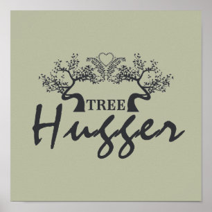 Poster Hugger d'arbre