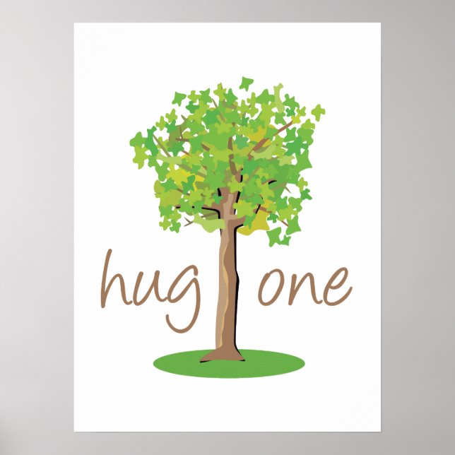 Poster Hugger d'arbre (Devant)