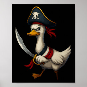 Poster Hugvyn Halloween Pirate Goose Costume d'oie Éffray