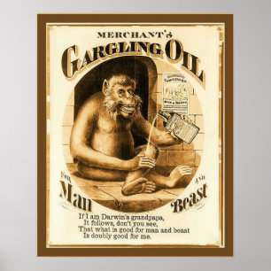 Poster Huile de argenterie du marchand ~ Publicité Vintag
