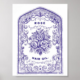 Poster Huile de cheveux rose