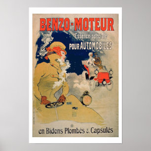 Poster " Huile de moteur de publicité par affichage