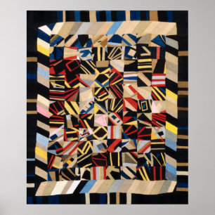 Poster Huile fine géométrique