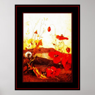 Poster Huile 'Poppies' d'artistes célèbres sur toi