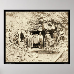 Poster Huit hommes à la mine Montana dans SD 1889