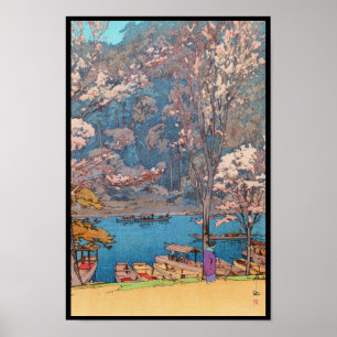 Poster Huit scènes des fleurs de cerisier, Arashiyama