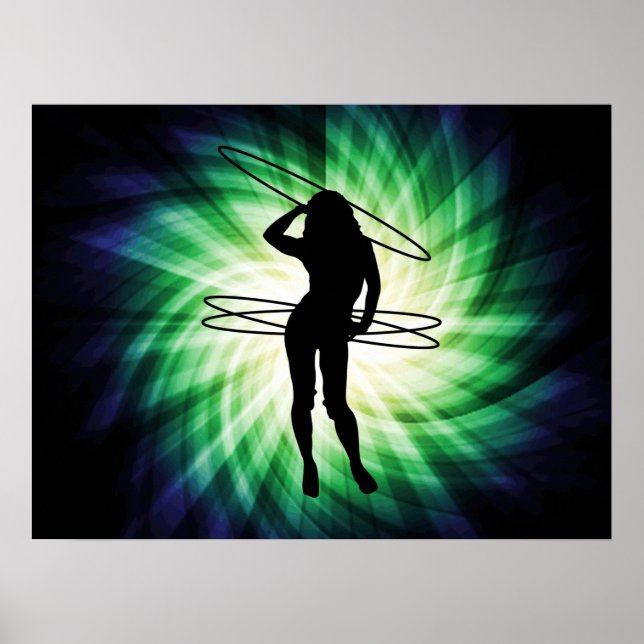 Poster Hula Hoop Girl ; Cool (Devant)