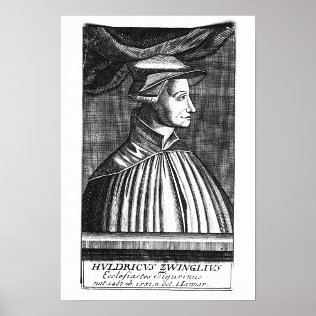 Poster Huldrych Zwingli (Devant)