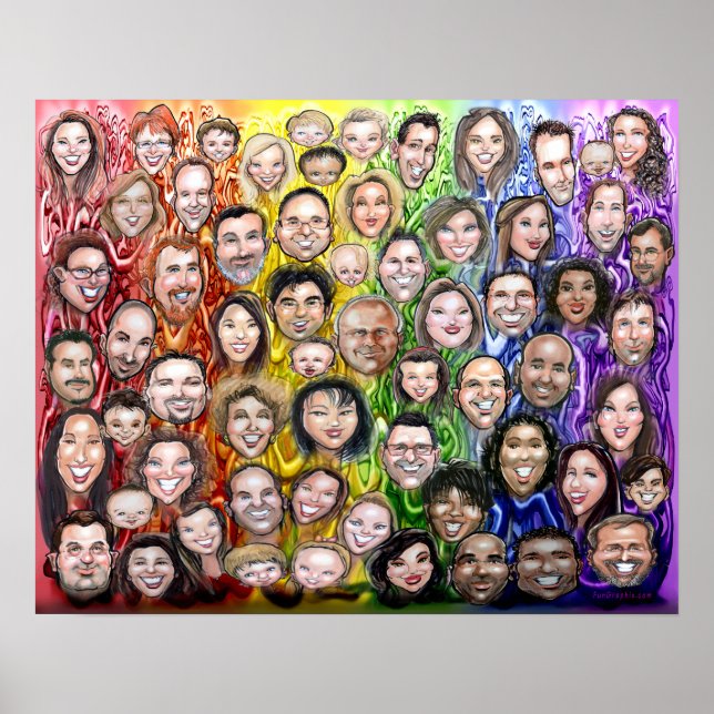 Poster Humanité interconnectée (Devant)