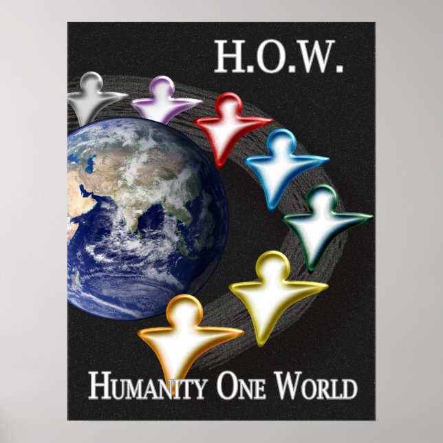 Poster Humanity One World (Devant)