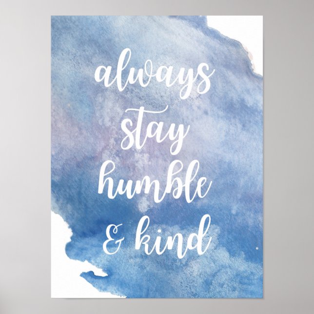 Poster "Humble + Genre" Aquarelle (Devant)