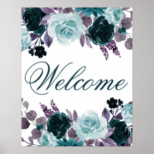 Poster Humeur Bohème   Bienvenue à la fête avec guirlande