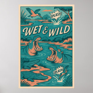Poster Humide & Wild River Creats Comic