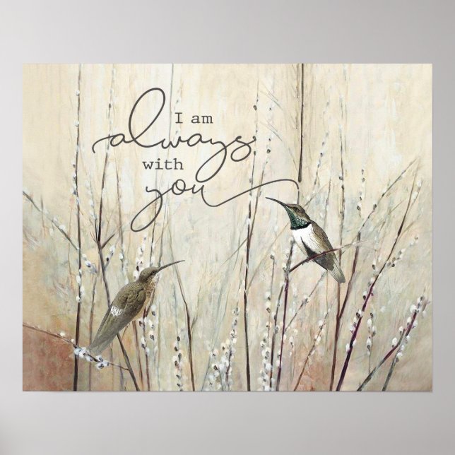 Poster Hummingbird Je Suis Toujours Avec Vous Cadeau De R (Devant)