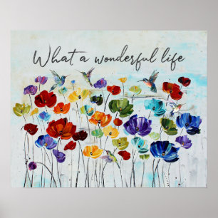 Poster Hummingbird Quelle Merveilleuse Vie Ménage