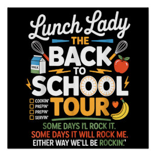 Poster Humour alimentaire Retour à l'école