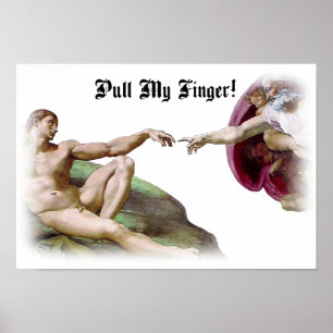 Poster Humour de Pet Qui Sent le Doigt