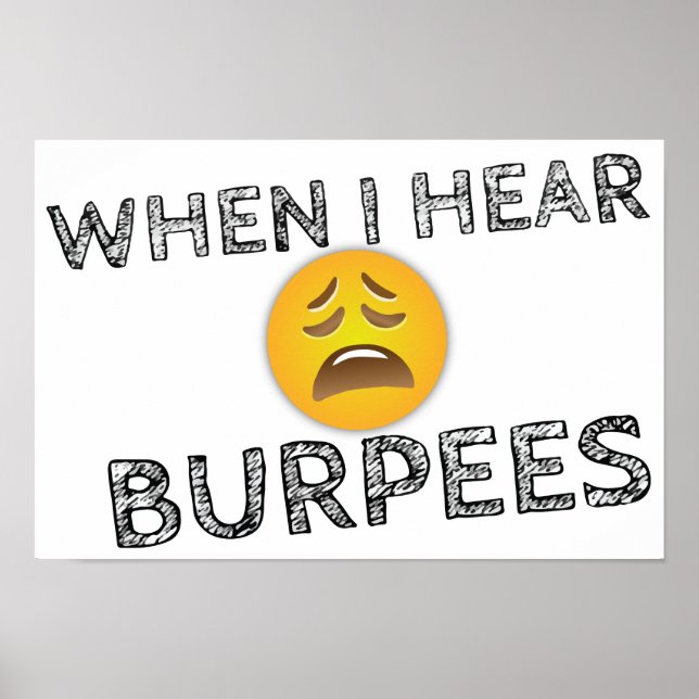 Poster Humour de salle de sport amusant (Devant)