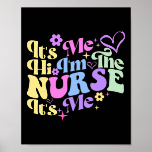 Poster Humour de soins infirmiers Son moi Bonjour Je suis