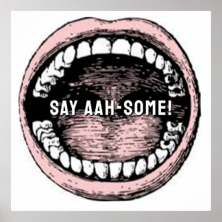 Poster Humour dentaire dentiste