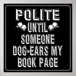 Poster Humour des livres d'oreille de chien