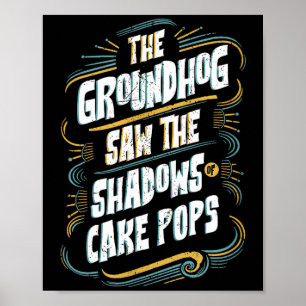 Poster Humour d'ombre de marmotte drôle - Ombres de Cake