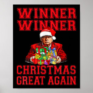 Poster Humour Drôle Trump gagnant Noël Grand Ag