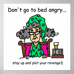 Poster Humour heure du coucher