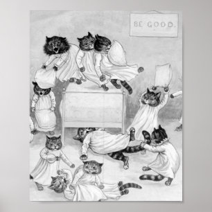 Poster Humour Louis Wain Cat