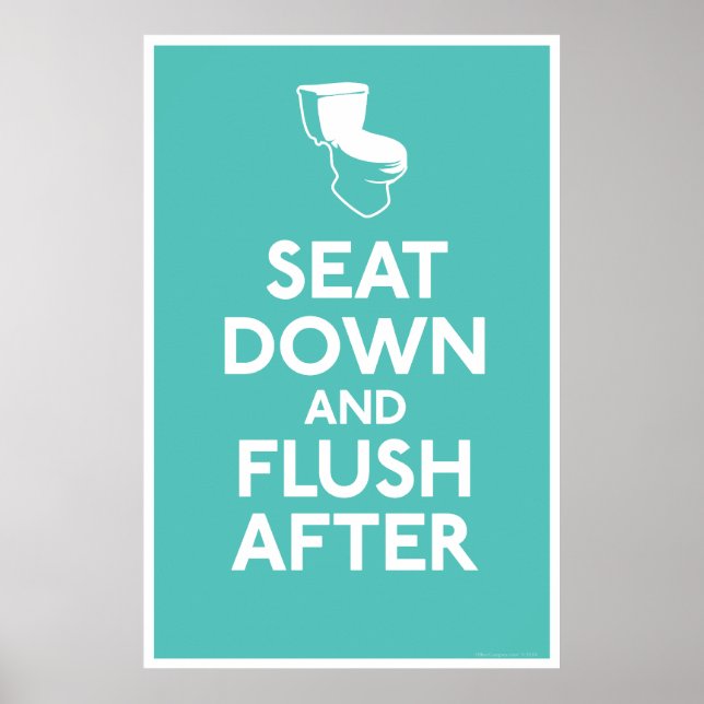 Poster Humour salle de bain Imprimer (Devant)