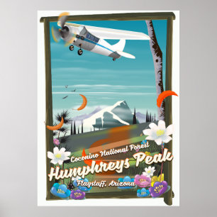 Poster Humphreys Peak, Humphreys Peak, Flagstaff, Arizona