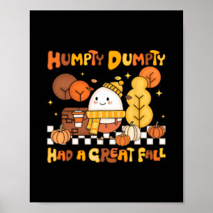 Poster Humpty Dumpty a eu une grande chute automne citrou