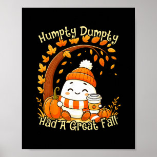Poster Humpty Dumpty A Eu Une Grande Chute Automne Hallow