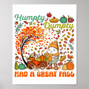 Poster Humpty Dumpty A Fait Une Grande Chute Bonne Action