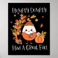 Humpty Dumpty Avait Une Grande Chute Citrouille Fe