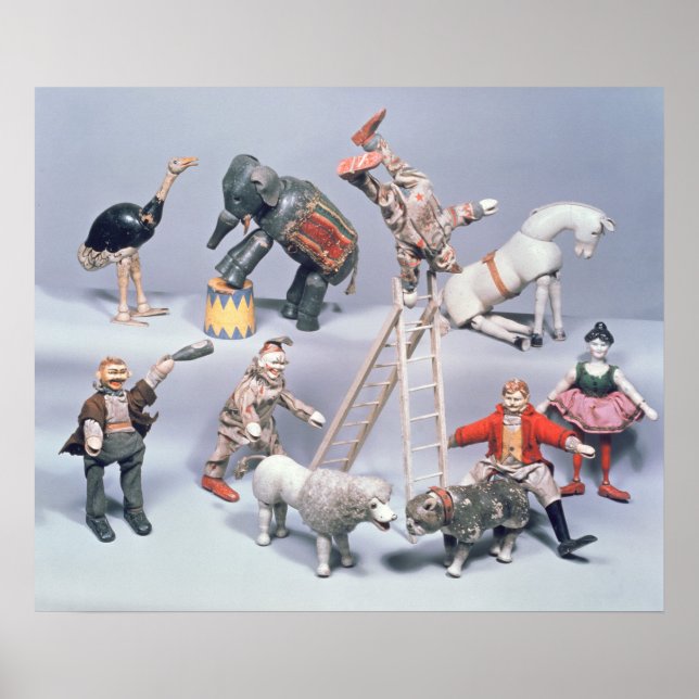 Poster Humpty Dumpty Circus acrobates et ménagerie (Devant)