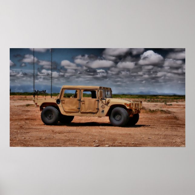 Poster Humvee du désert (Devant)