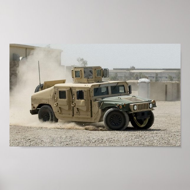 Poster Humvee en Irak (Devant)