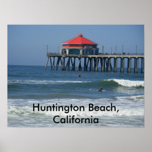 Poster Huntington Beach, Californie