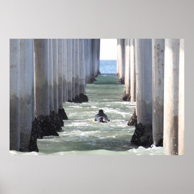 Poster Huntington Beach Pier " Californie (Devant)