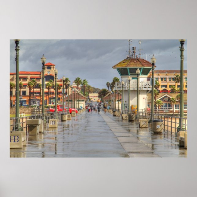 Poster Huntington Beach Pier Californie (Devant)