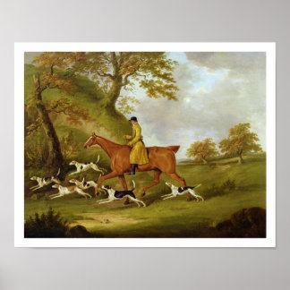 Poster Huntsman et Hounds, 1809 (huile sur toile)