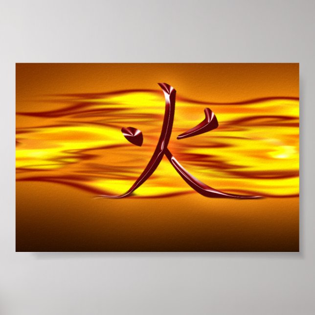 Poster Huo (feu) (Devant)