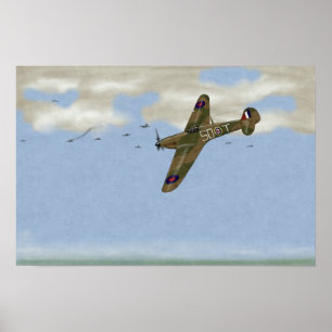 Poster Hurricane du 801e Escadron d'expédition 1940